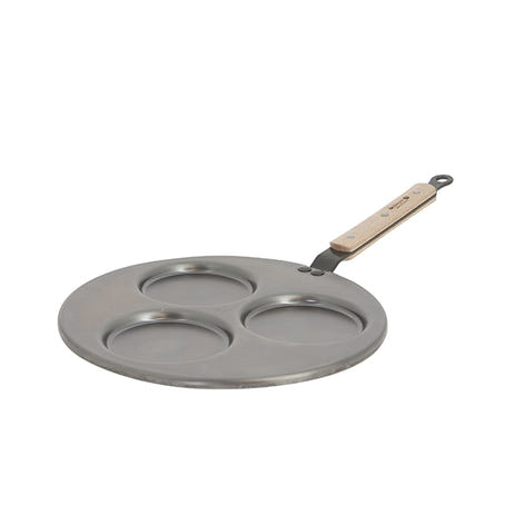 Poêle 3 blinis acier Minéral B Bois 27 cm De Buyer - Mathon - 1