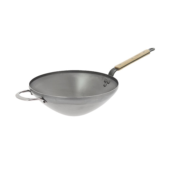 Wok acier Minéral B Bois 32 cm De Buyer - Mathon - 1