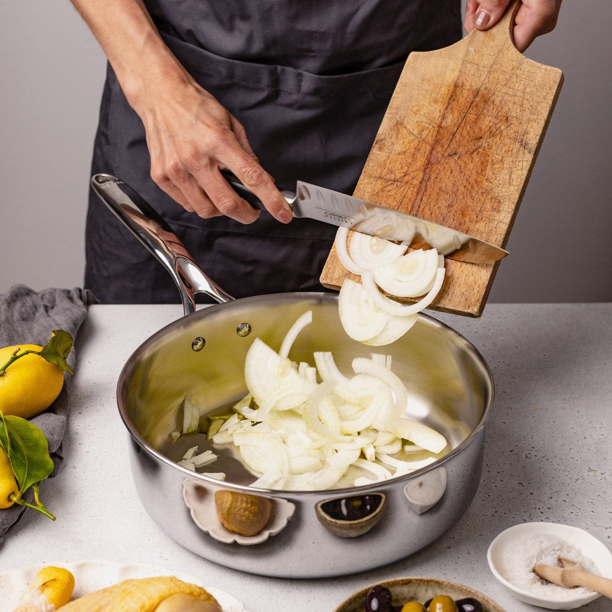 Sauteuse inox Ultraply 24cm Cristel - Mathon - 4