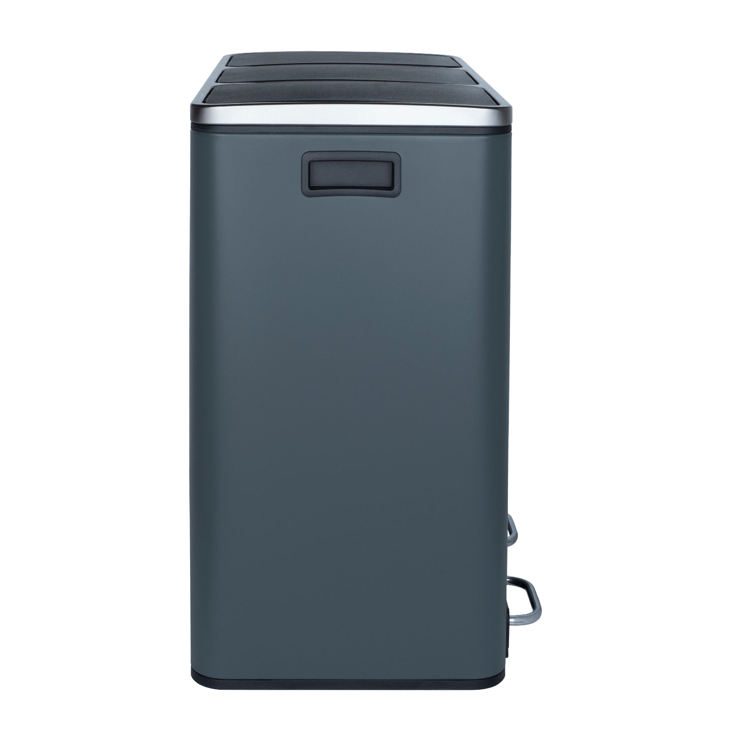 Poubelle de tri à pédale 3 x 18 L, dark grey edition - N°984 Les Collectors - Mathon - 4