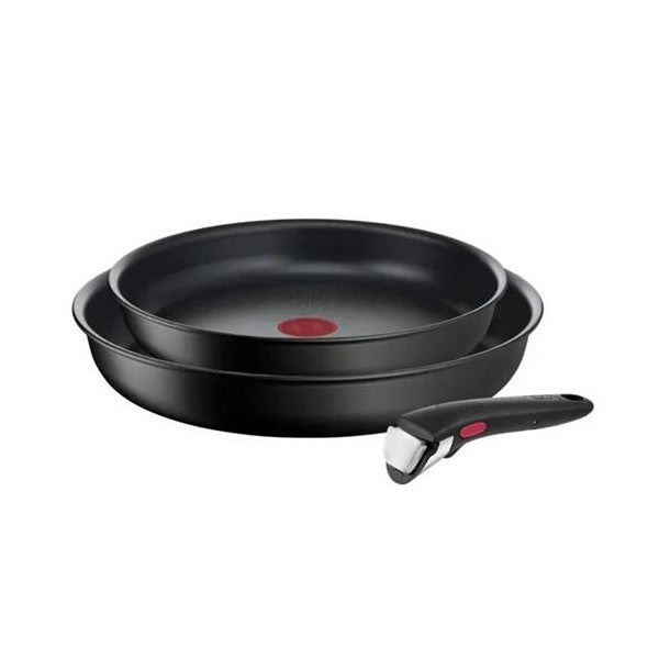 Lot 2 Poêles Et Poignée Tefal Ingenio Eco Resist 24 Et 28 Cm Noir Tefal - Mathon