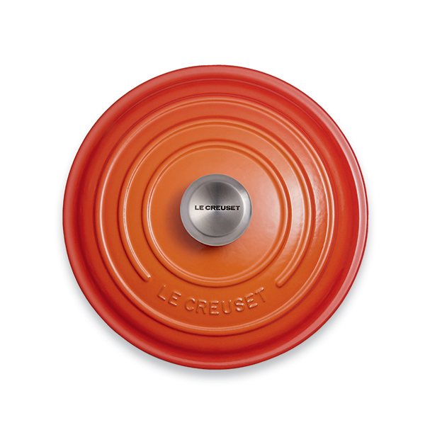 Cocotte fonte rond  24 cm volcanique Le Creuset - Mathon - 2