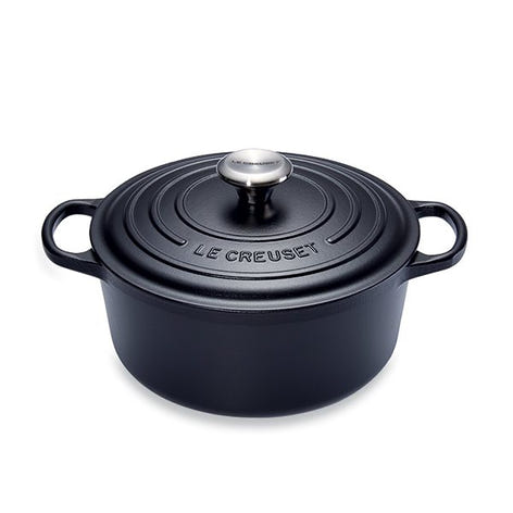 Cocotte fonte rond 26 cm noir Le Creuset - Mathon - 1
