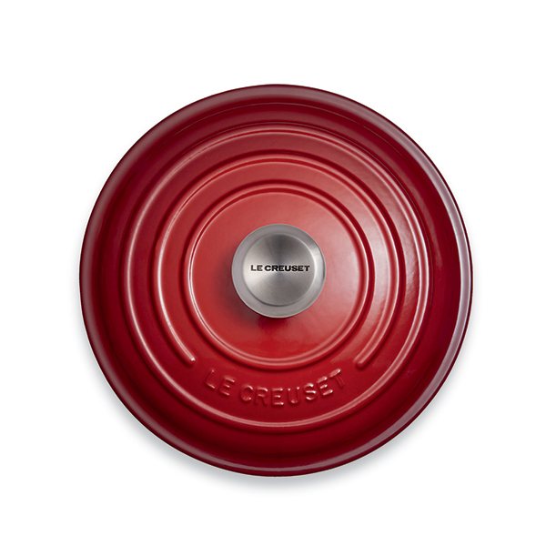Cocotte fonte rond 26 cm cerise Le Creuset - Mathon - 2