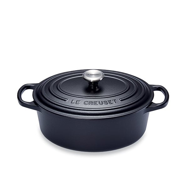 Cocotte fonte ovale 29 cm noir Le Creuset - Mathon - 1
