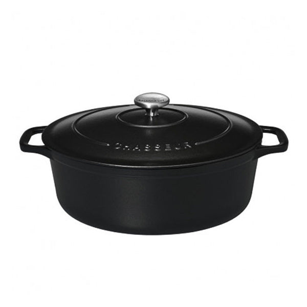 Cocotte ovale en fonte émaillée 29 cm noir mat Chasseur - Mathon - 1