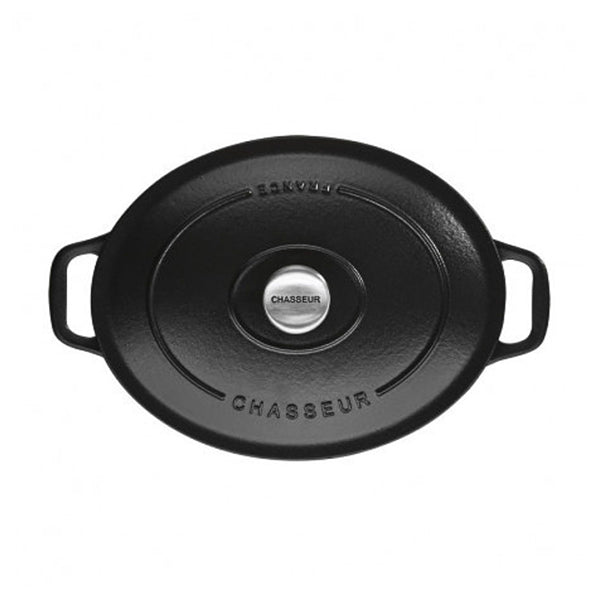 Cocotte ovale en fonte émaillée 29 cm noir mat Chasseur - Mathon - 3
