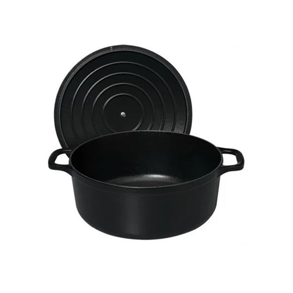 Cocotte ronde en fonte émaillée 24 cm noir mat Chasseur - Mathon - 3