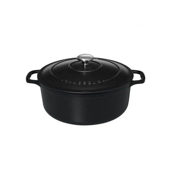 Cocotte ronde en fonte émaillée 28 cm noir mat Chasseur - Mathon - 1