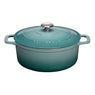 Cocotte ronde en fonte émaillée 28 cm bleu quartz Chasseur - Mathon - 1