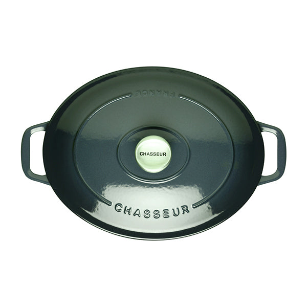 Cocotte ovale en fonte émaillée 33 cm vert mélèze Chasseur - Mathon - 2