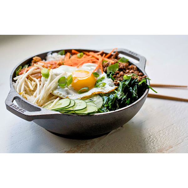 Wok en fonte naturelle 23 cm Lodge - Mathon - 2