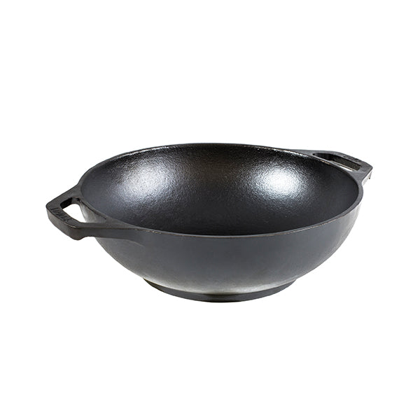 Wok en fonte naturelle 23 cm Lodge - Mathon - 1