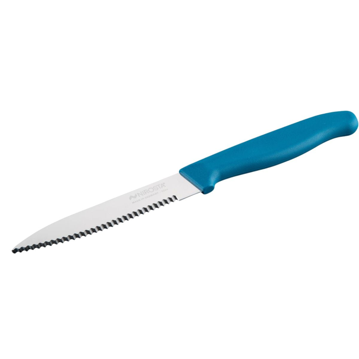 Couteau de cuisine lame crantée 21,5 cm  Elemental Nirosta - Mathon - 1