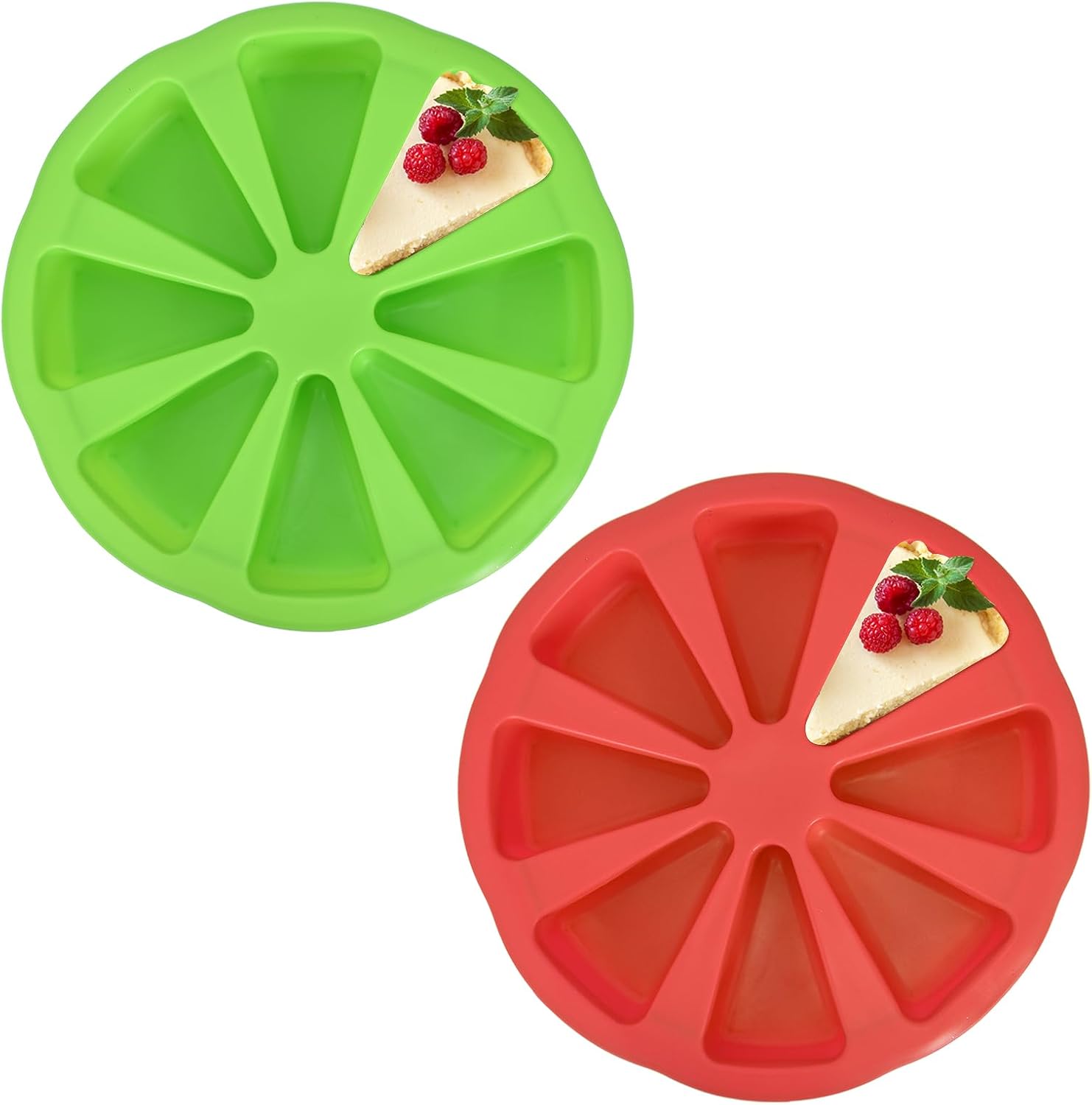 2 Moule à Gâteau Triangle En Silicone Vendos85 - Mathon