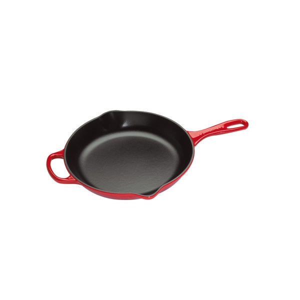 Grill Skillet rond fonte émaillée 23 cm Cerise Le Creuset - Mathon - 1