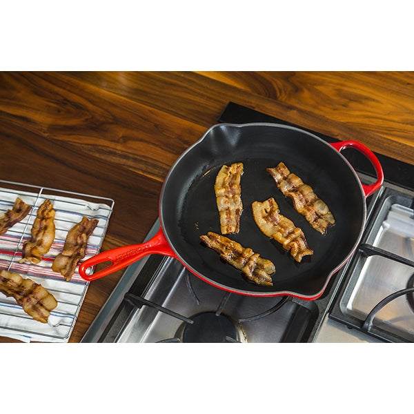 Grill Skillet rond fonte émaillée 23 cm Cerise Le Creuset - Mathon - 2