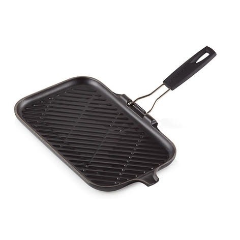 Gril rectangulaire en fonte émaillée 36 x 20 cm avec poignée Le Creuset - Mathon - 1
