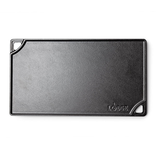 Double plaque réversible Grill & Plancha en fonte naturelle 42 × 24 cm Lodge - Mathon - 4