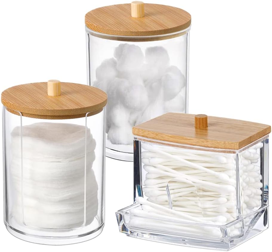 Ensemble de rangement acrylique 3 pièces avec couvercles Vendos85 - Mathon