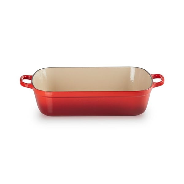Plat rectangulaire fonte émaillée 37 cm Cerise Le Creuset - Mathon - 1