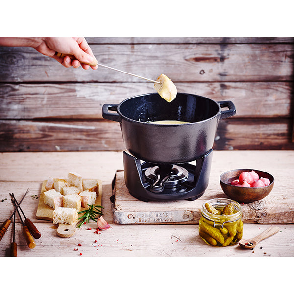 Service à fondue en fonte émaillée 8 personnes Nori 2 L noir Beka - Mathon - 3