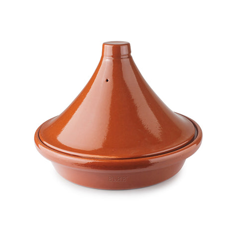Tajine argile émaillée 32 cm marron  Ibili - Mathon - 1