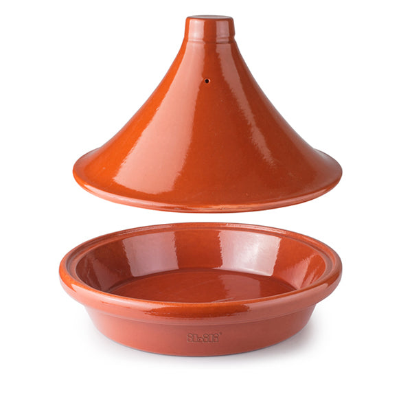 Tajine argile émaillée 32 cm marron  Ibili - Mathon - 3