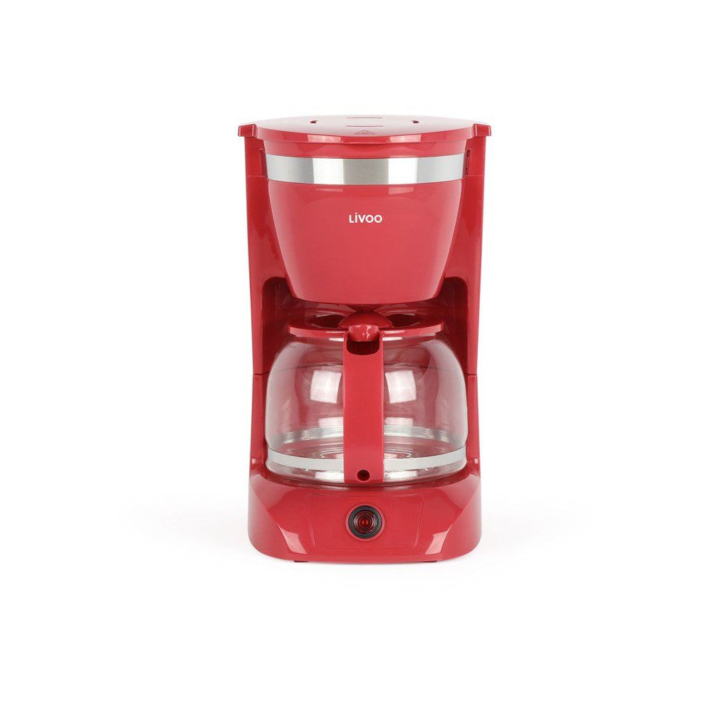 Cafetiere électrique - Livoo - Dod163rc - 800 W - 1,25 L - 12 Tasses - Rouge Livoo - Mathon - 1
