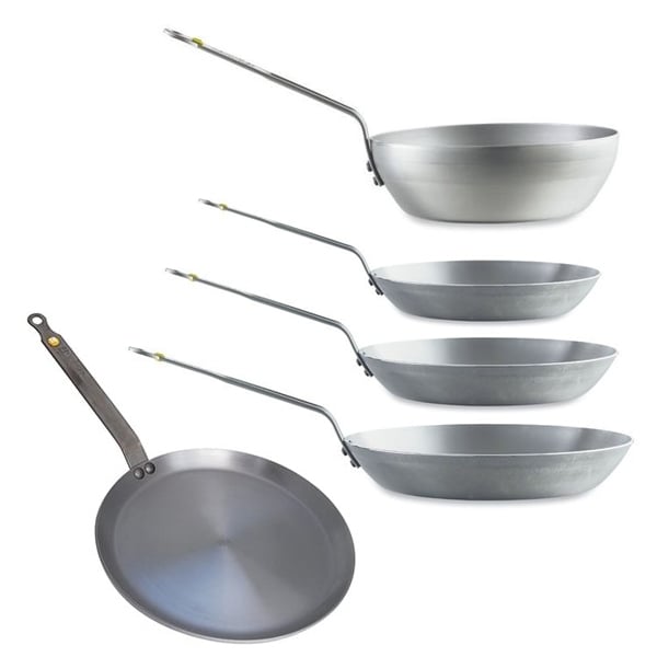 Batterie de cuisine 5 pièces acier Minéral B De Buyer - Mathon - 1