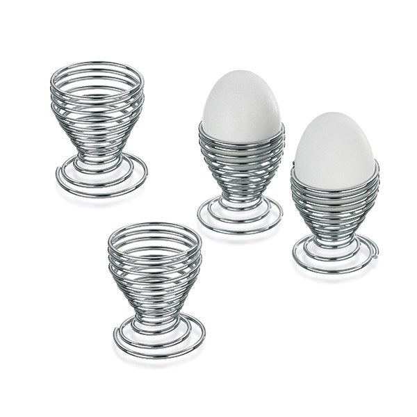 4 coquetiers Globule en métal Kela - Mathon - 1