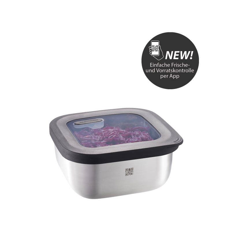 Boîte de conservation fraîcheur PROVIDO, carrée, 900 ml Gefu - Mathon - 1