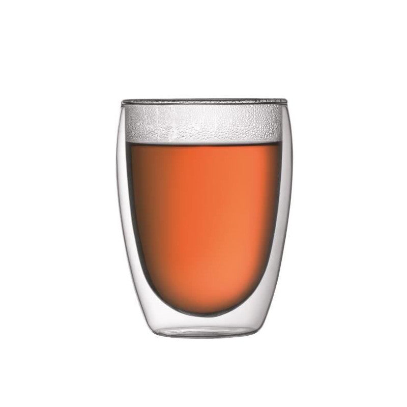 Bodum Chambord Set Cafetiere A Piston - 8 Tasses - 1l - Gris - Avec 2 Verres Double Paroi Pavina 0,35l Bodum - Mathon - 4