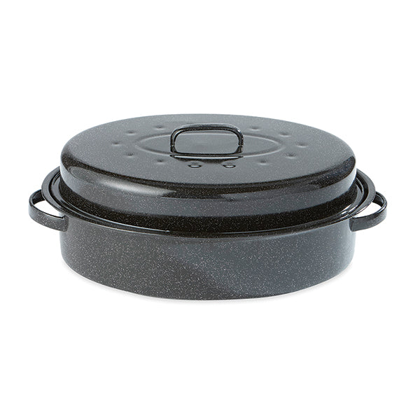 Roaster en acier émaillé et grille 8 L 42,5 cm Mathon - Mathon - 3