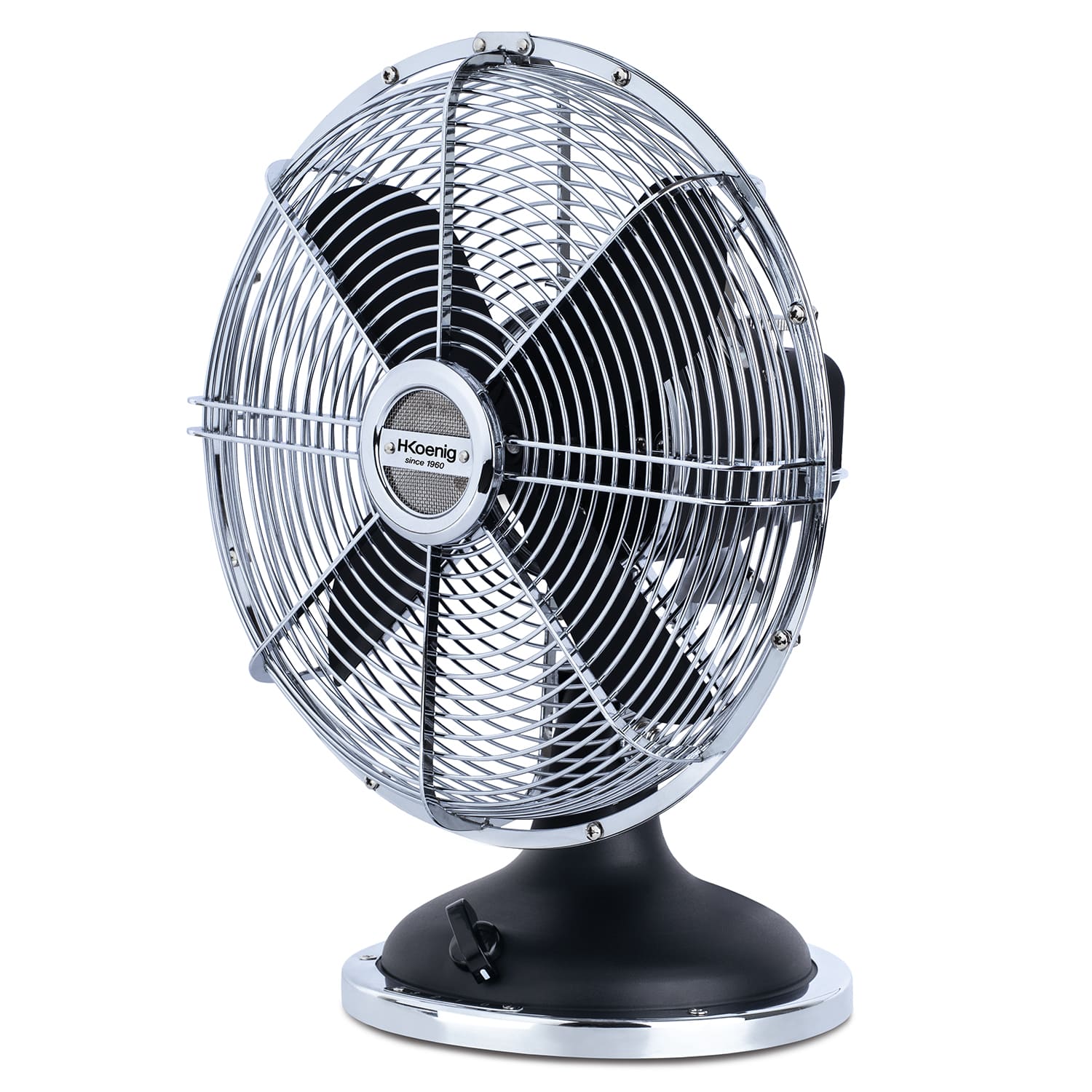 Ventilateur design metal - JOE50 NOIR H.Koenig - Mathon - 2