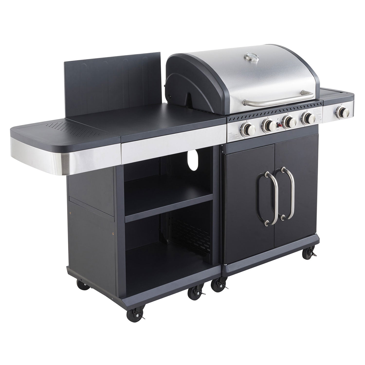 Barbecue au gaz FIDGI 4 avec desserte Cook