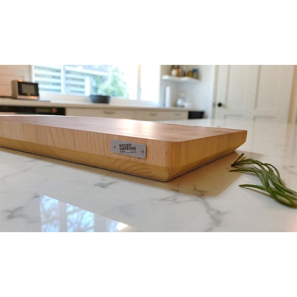 Planche à découper en bois debout hêtre avec chanfrein 39,3 x 28,9 cm Roger Orfèvre - Mathon - 4