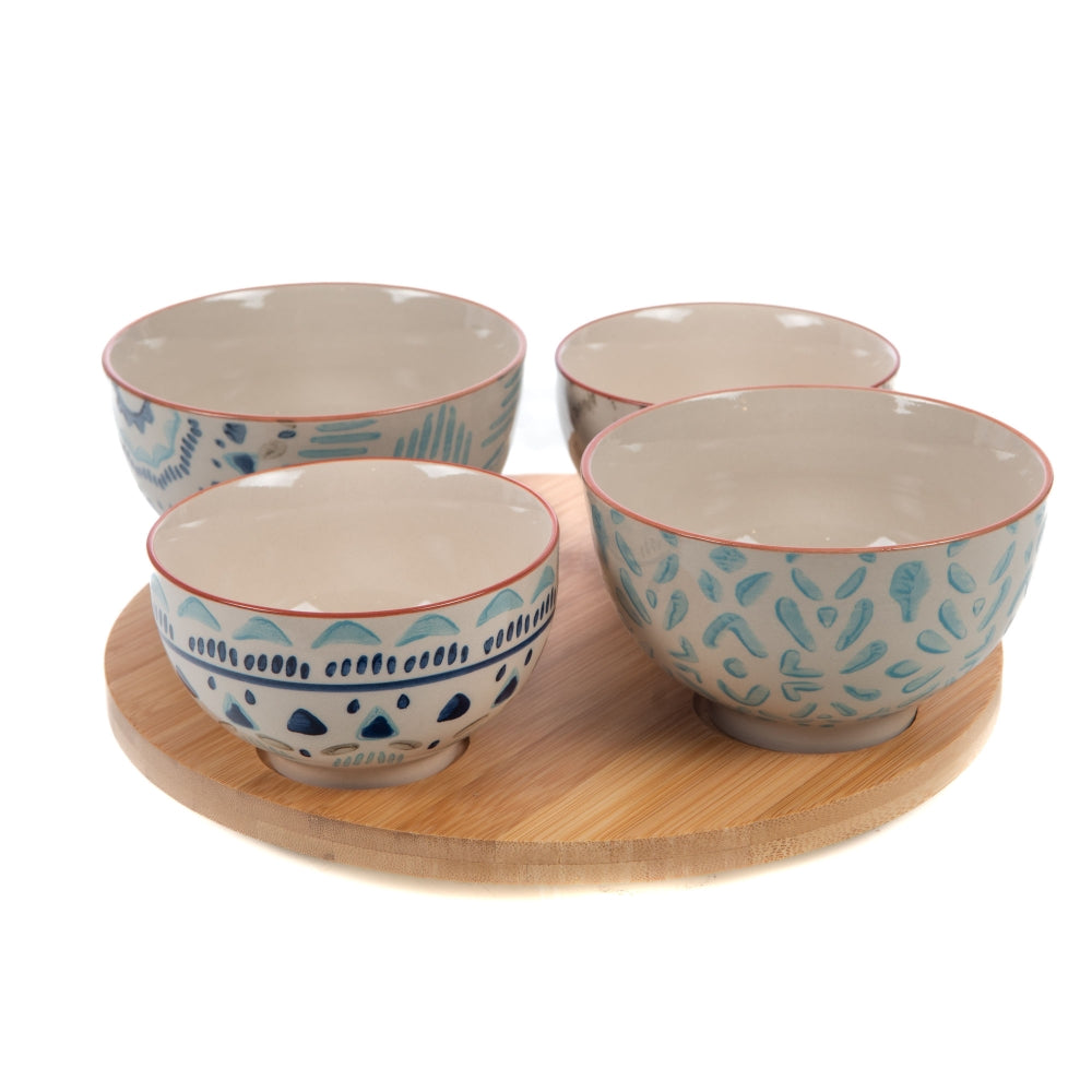 Plateau et ses 4 bols Keola Amadeus - Mathon - 1