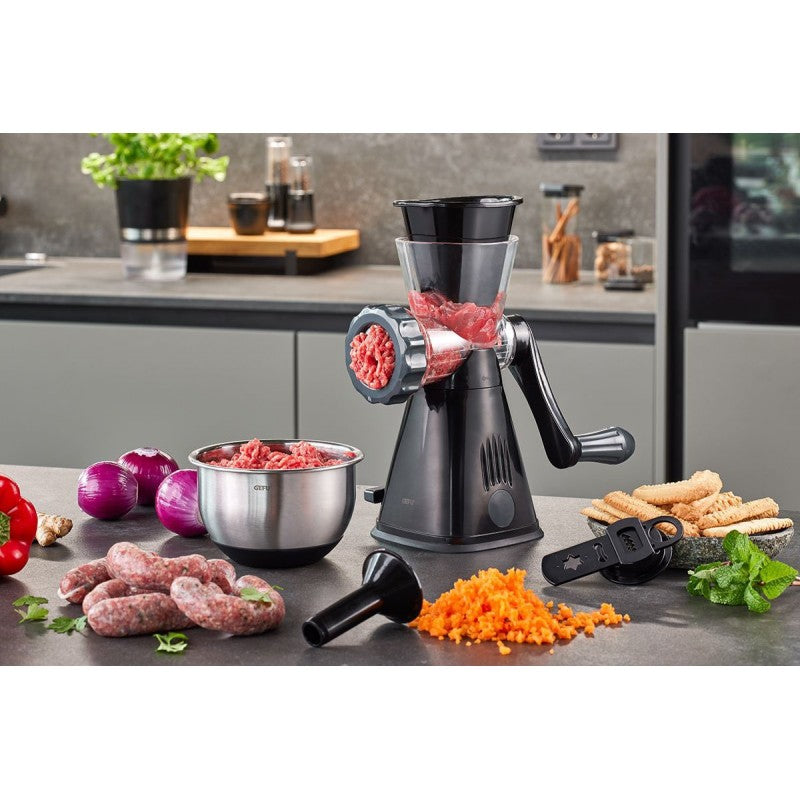 Hachoir à viande Metto en acier et plastique noir Gefu - Mathon - 2