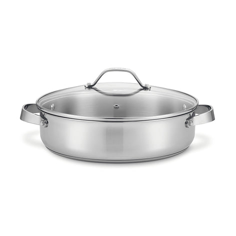 Sauteuse tout inox Cicla 28 cm et couvercle en verre Beka - Mathon - 2