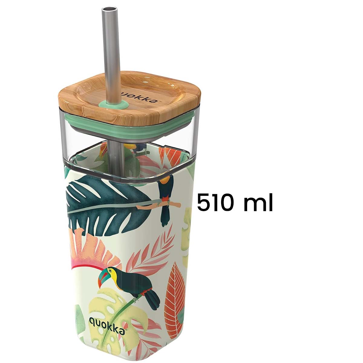 Travel mug Liquid Cube toucans 54 cl Quokka - Mathon - 5