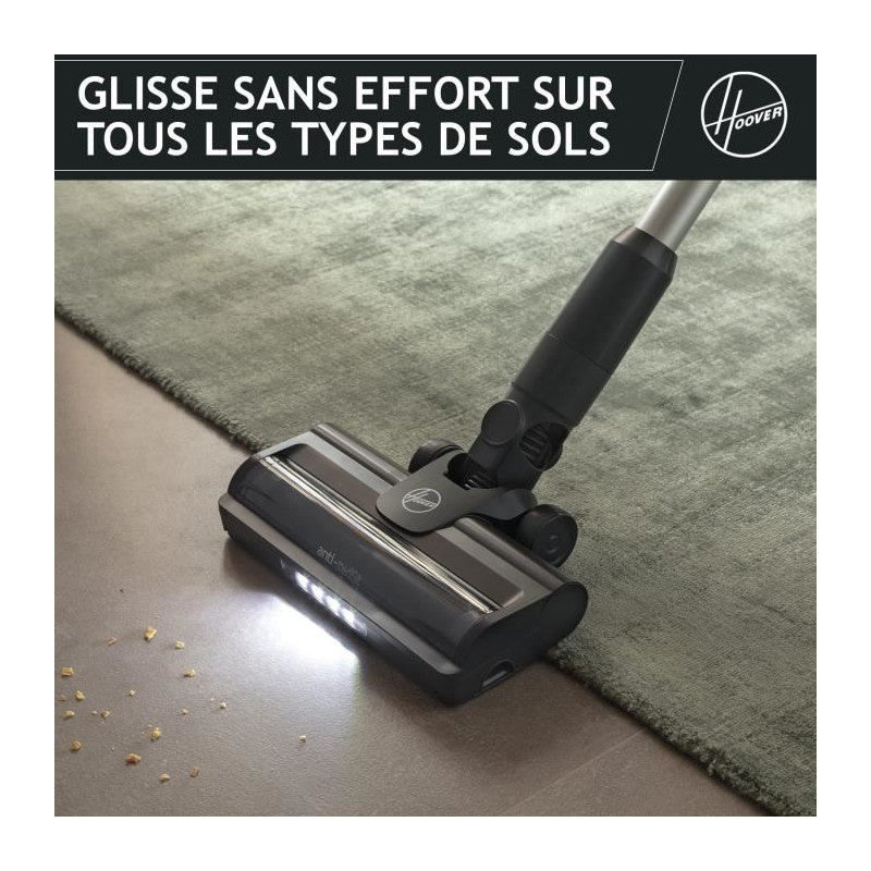Aspirateur Balai Sans Fil -   Hf1p10h - 40 Aw - Ecran Led - Noir / Pastel Violet Hoover - Mathon - 4