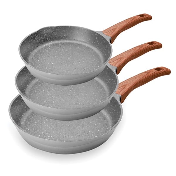 Lot 3 poêles Stilo 20,24,28 cm Lacor - Mathon - 2