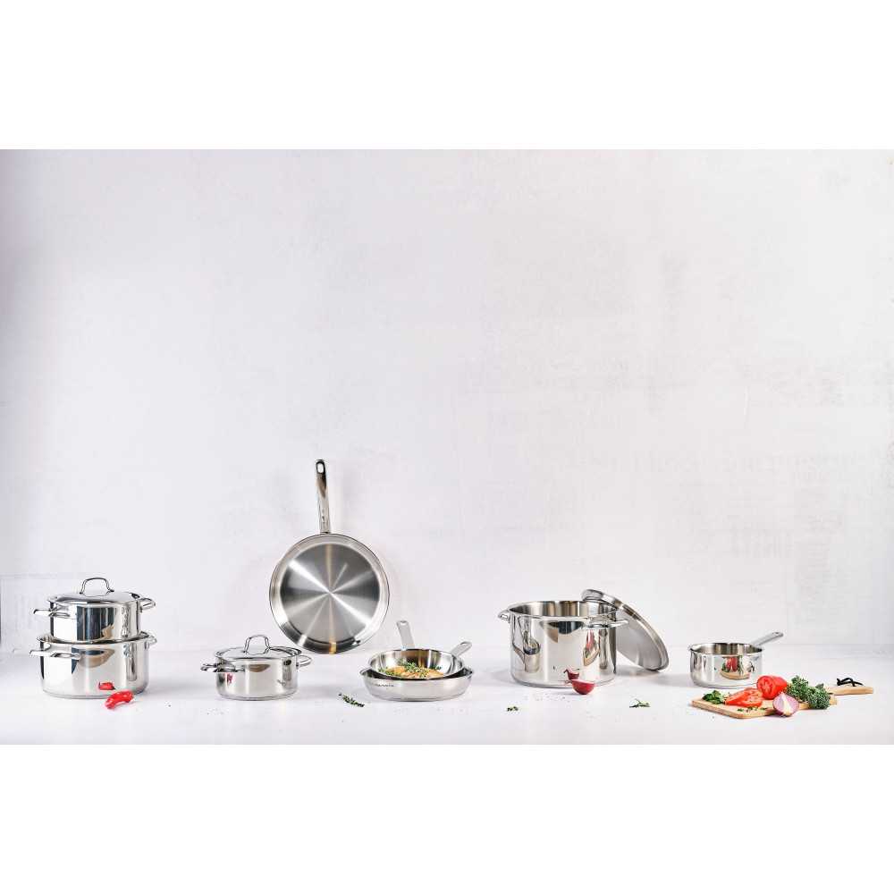 Batterie De Cuisine - Tous Feux Dont Induction - Cosy & Trendy-daily - Acier Inoxydable - 7 Pieces Cosy & Trendy - Mathon - 2