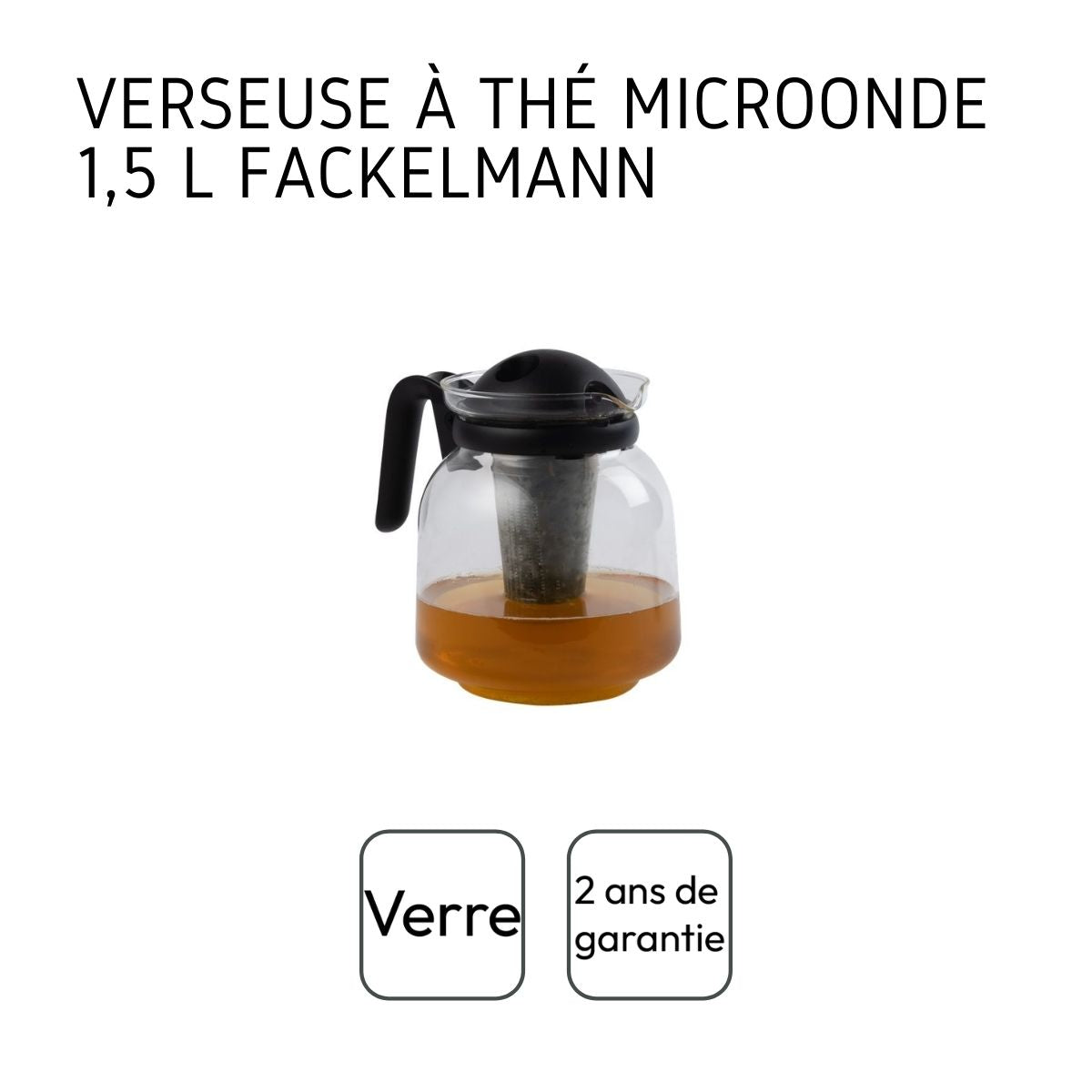 Verseuse à thé micro-ondable 1,5 litres Fackelmann - Mathon - 4