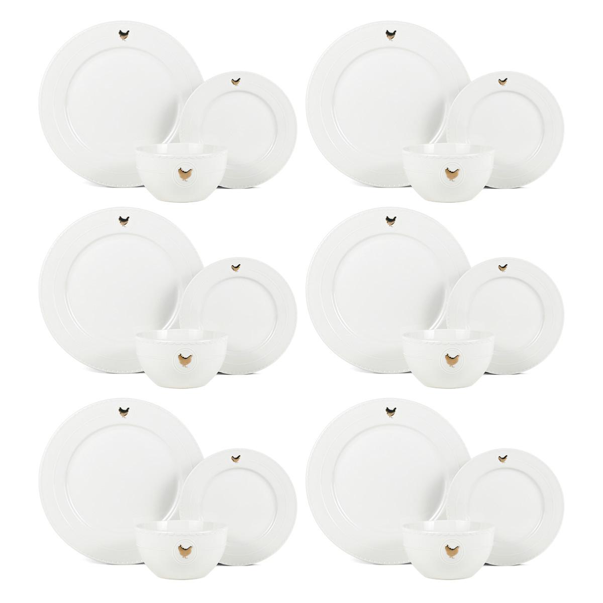 Service 18 pièces blanc et or - "Gallus" Laguiole Cuisson - Mathon - 2