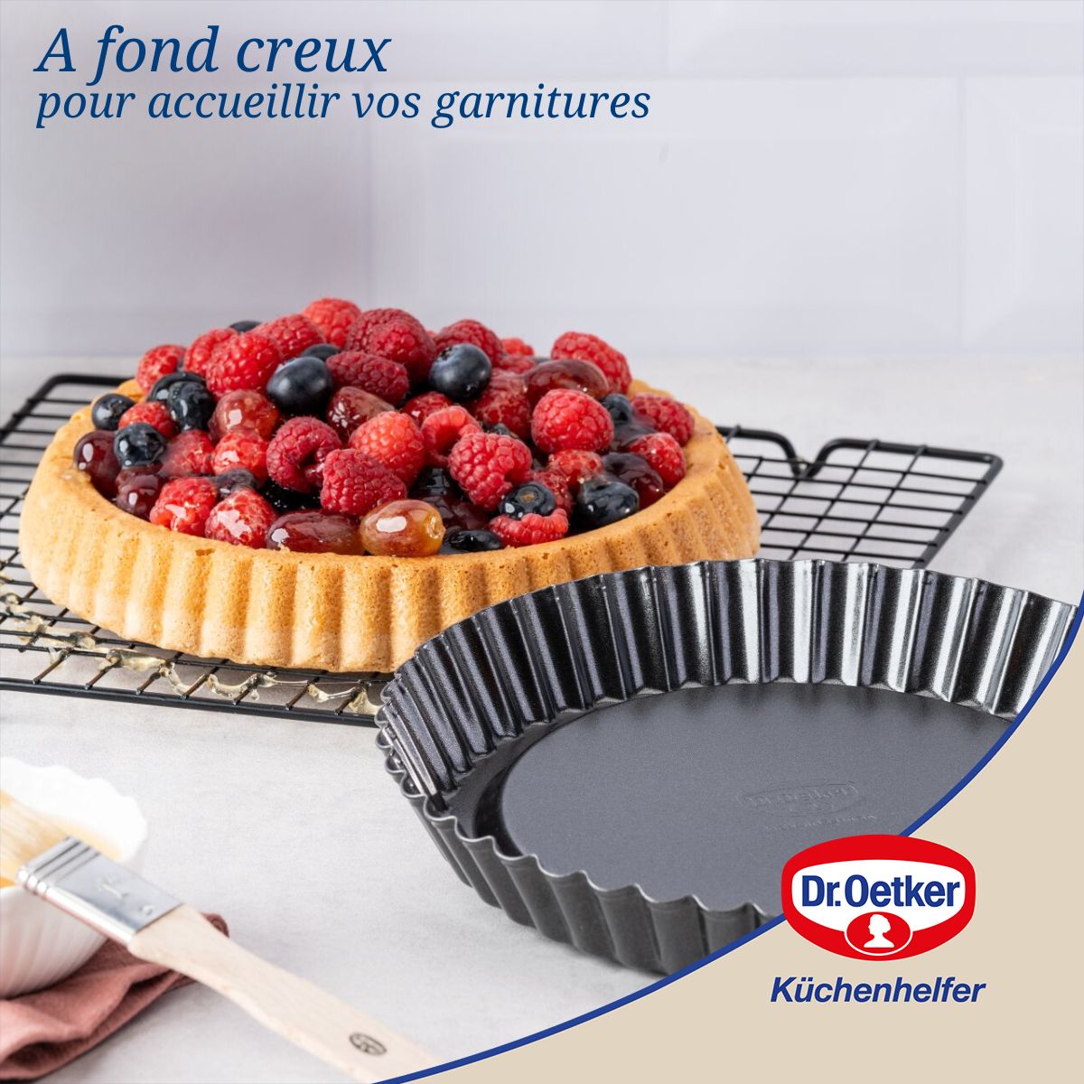 Moule à tarte renversée 28 cm  Tradition Dr. Oetker - Mathon - 5