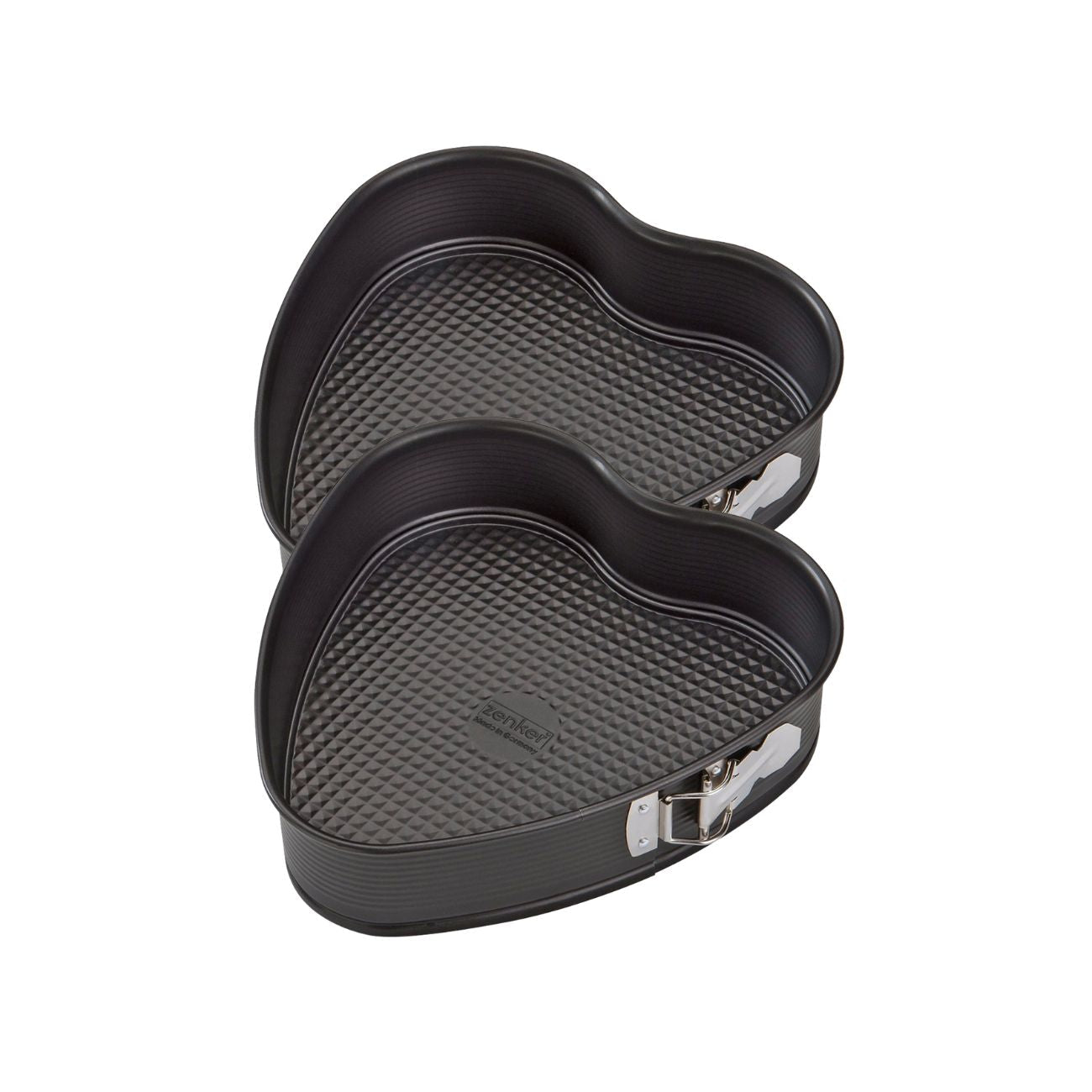 Ensemble de 2 Moules à gâteau cœur avec charnière 27 x 25 cm Zenker Special Creative Zenker - Mathon - 1