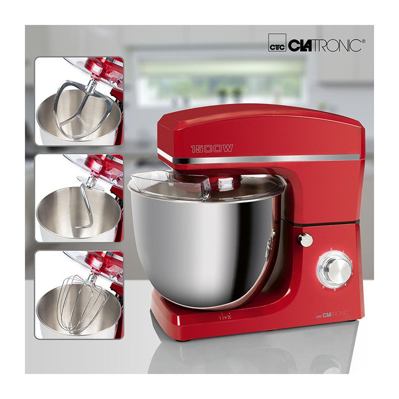 Robot pétrin multifonction 10L 1500W Clatronic KM 3765 Rouge Clatronic - Mathon - 2