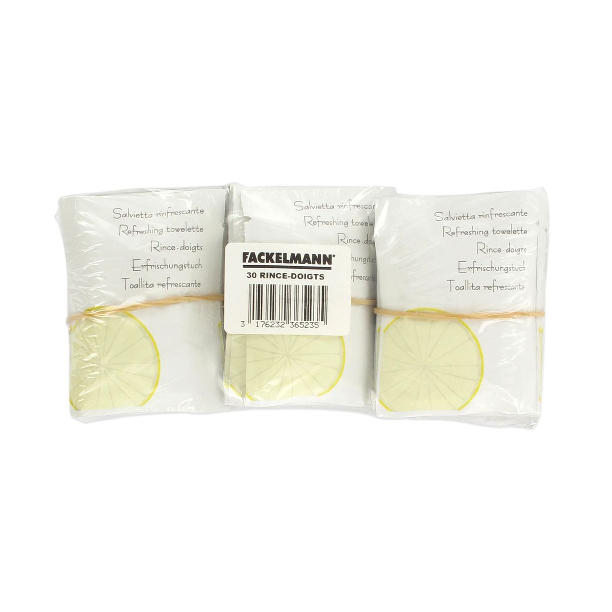 Lot de 30 rince-doigts au citron  Single Use Fackelmann - Mathon - 6